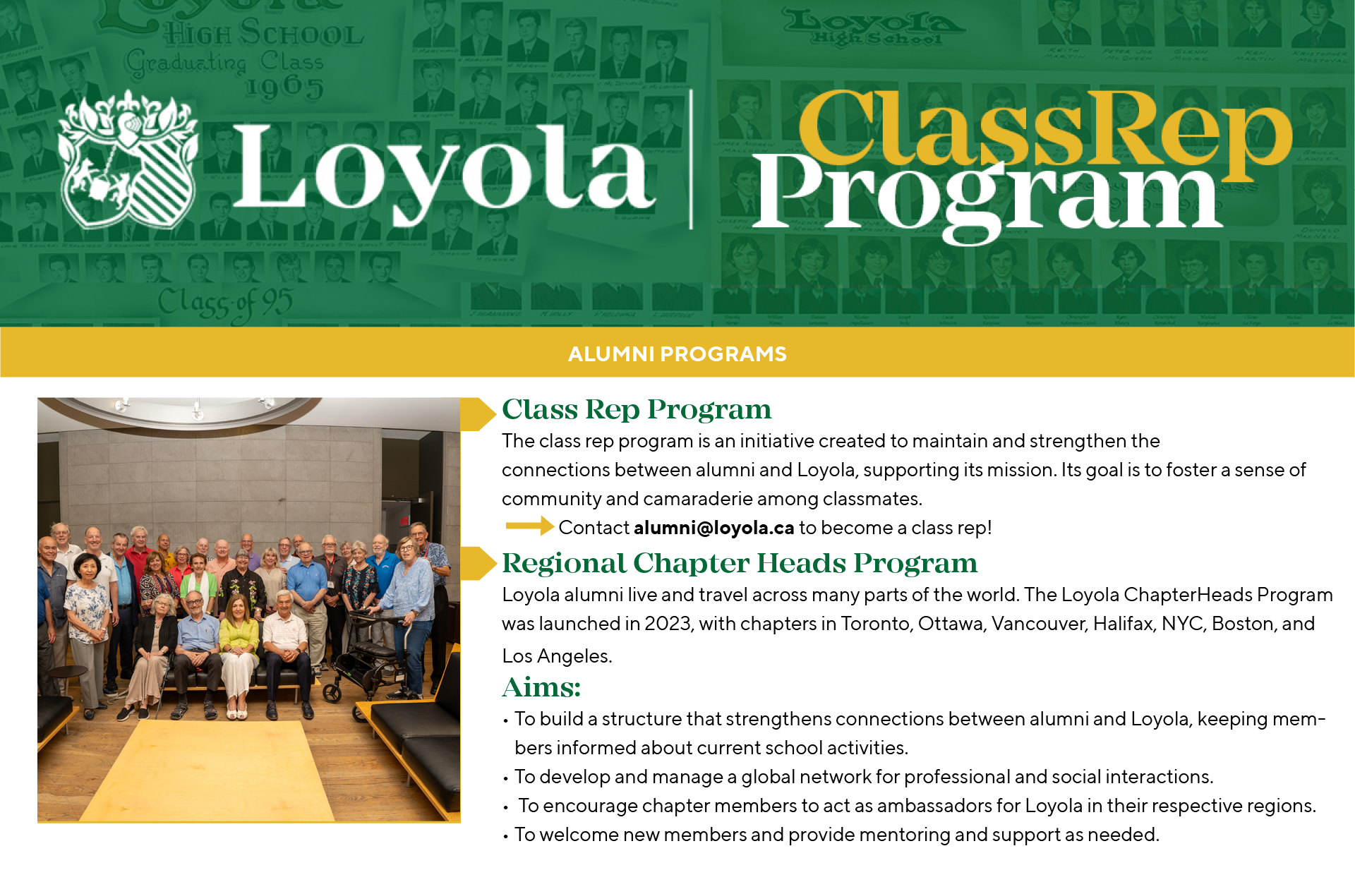 Class rep program