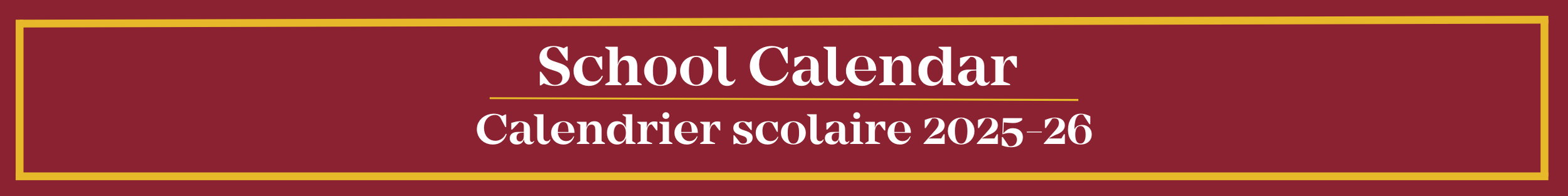 School Calendar