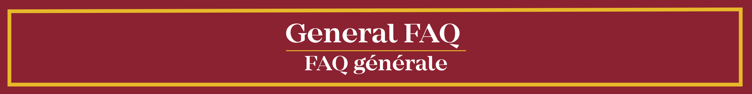 General FAQ